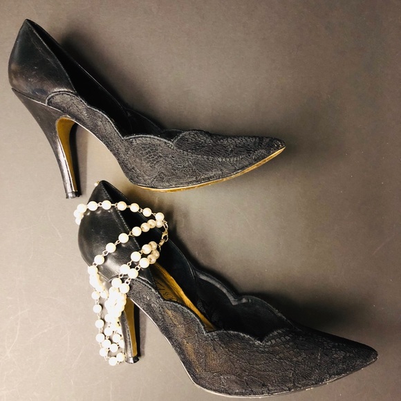 Ted Baker London Shoes - Ted Baker black mesh lace stilettos, Sz. 10